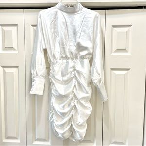 Club L London Satin Ruched Dress